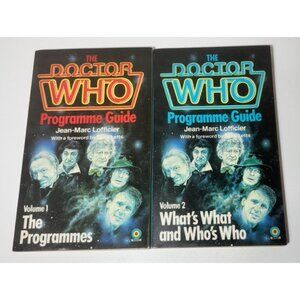 Lofficier Doctor Who Programme Guide Vol 1 & 2 1983 Lot of 2 Paperback